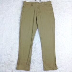 Old Navy Mens Pants Classic Loose Khaki Beige Straight Leg Casual 32x32